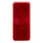 SQUARE REFLECTOR STICK-ON RED 90MM