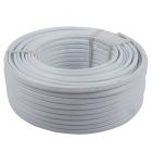 CABLE FLAT 2 CORE + EARTH WHITE 50M 1.5MM