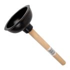FORCE CUP PLUNGER 100MM WOODEN HANDLE