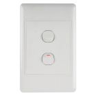 NEXUS LIGHT SWITCH WITH COVER 16AMP 4X2 1WAY 2L