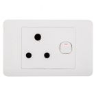 NEXUS SOCKET SWITCH WITH COVER 16AMP 4X2 SINGLE