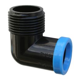 FULL FLOW MALE COMBINATION ELBOW 15MM X 3/4 IN