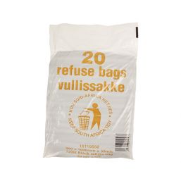 REFUSE BAG BLK FOR 120L DRUM 20 P/PK