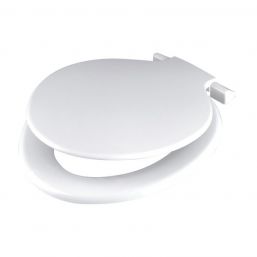 WIRQUIN TOILET SEAT CALYPSO THERMODUR PL HNG WHT 1.3KG