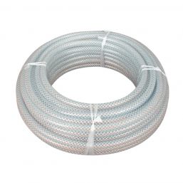HOSE LAB CLEAR REINFORCED 6MM 30M 1 ROLL PM