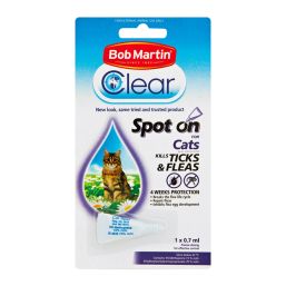 BOB MARTIN PET TICK & FLEA CAT SPOT 0.7ML