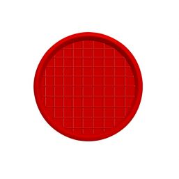 POLTEK POULTRY ROUND FEED TRAY RED