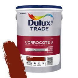 DULUX TRADE CORROCOTE 3 METAL PRIMER RED OXIDE 5L