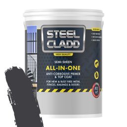STEEL CLADD ALL-IN-ONE WATER BASED CHARCOAL 5L