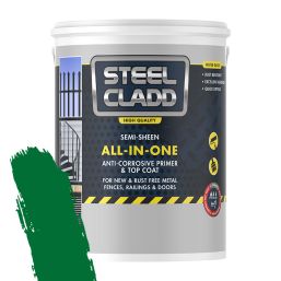 STEEL CLADD ALL-IN-ONE WATER BASED GREEN 5L