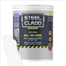 STEEL CLADD ALL-IN-ONE WATER BASED WHITE 1L