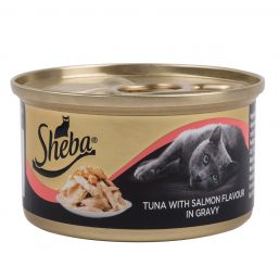 SHEBA CAT FOOD 85GR TUNA WITH SALMON FLAVOUR IN GR