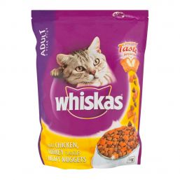WHISKAS CAT FOOD MEATY NUGGET 1KG CHICKEN TURKEY