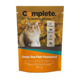 COMPLETE CAT POUCHES 85G DEEP SEA FISH IN GRAVY