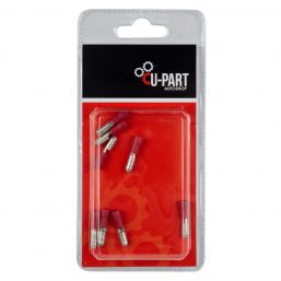 U-PART TERMINAL RED MALE BULLET 0.5-1.5MM 4MM
