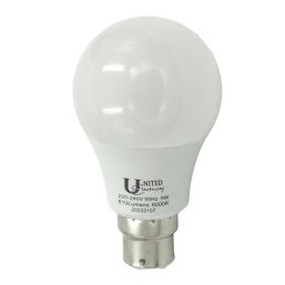 UNITED ELECTRICAL LAMP LED A60 CW B22 9W