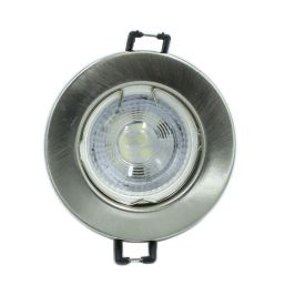 UNITED ELECTRICAL DOWNLIGHT LED GU10 CW 5W WITH SILVER FITTING