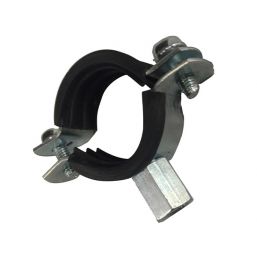 PIPE CLAMP RUBBER LINED M8/10 NUT 2INCH