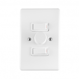 CRABTREE SWITCH LIGHT 2L 1W WITH DIMMER 600W 2X4