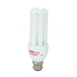 EUROLUX LAMP CFL 20W 3U B22 CW