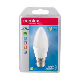 EUROLUX LED CANDLE PLASTIC 7W B22 CW