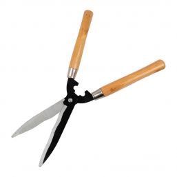200MM WAVY BLADE HEDGE SHEAR WITH WOODEN HANDLE