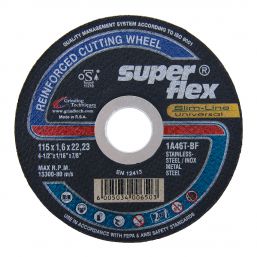 SUPERFLEX CUTTING DISC 2IN1 FLAT 115X1.6MM 1A46T