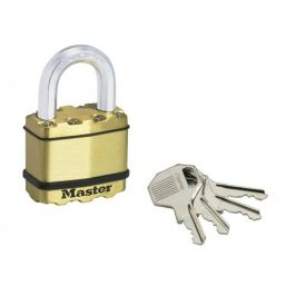 MACKIE EXCELL LAMINATED PAD LOCK BRASS 50MM