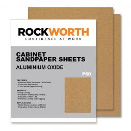ROCKWORTH CABINET SANDING SHEETS - P60 (50 PACK)