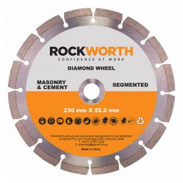 ROCKWORTH DIAMOND WHEEL 230MM SEGMENTED RIM