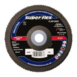 SUPERFLEX FLAP DISC INDUSTRIAL 180MM AZ60