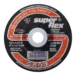 SUPERFLEX GRINDING DISC DOME STEEL 100X4.5MM