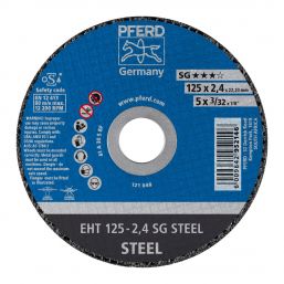 PFERD CUTTING DISC FLAT STEEL 125MM X2.4MM SG