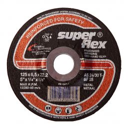 SUPERFLEX GRINDING DISC DOME STEEL 125X6.5MM
