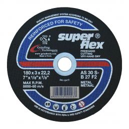 SUPERFLEX CUTTING DISC FLAT STEEL 180X3MM