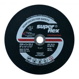SUPERFLEX CUTTING DISC PROF FLAT STEEL 115X2.5X22