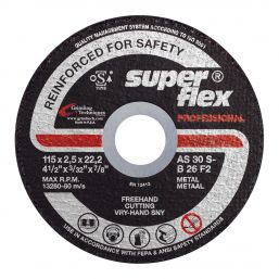 SUPERFLEX CUTTING DISC FLAT STEEL PROF 115X2.5MM