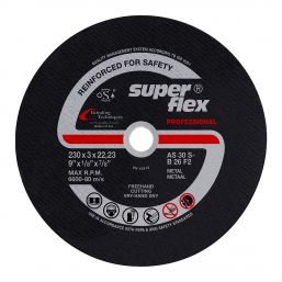 SUPERFLEX CUTTING DISC FLAT STEEL PROF 230X3MM