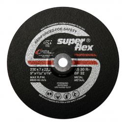 SUPERFLEX GRINDING DISC DOME STEEL PROF 230X7.2MM