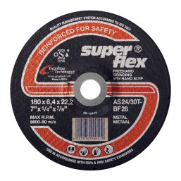 SUPERFLEX GRINDING DISC DOME STEEL 180X6.4MM