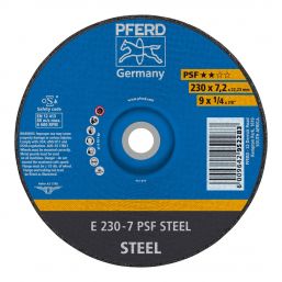 PFERD GRINDING WHL STEEL DOME 230MM X7.2MM PSF