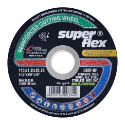 SUPERFLEX CUTTING DISC MULTI PURPOSE 115X1.0MM