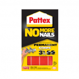PATTEX NO MORE NAILS PERMANENT MOUNTING STRIPS 3KG