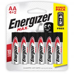 ENERGIZER MAX AA - 6 PACK
