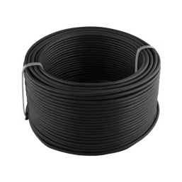 CABLE HOUSE WIRE BLACK 1.5MM 100M
