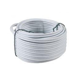 CABLE CABTYRE 2 CORE WHITE 100M 1.5MM