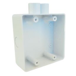 CONDUIT WALL BOX PVC 4X4 WITH SPOUT