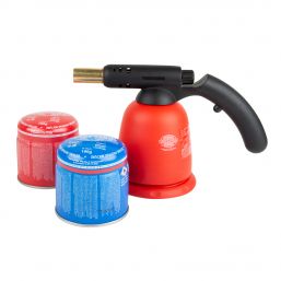 BLOWTORCH AUTOMATIC WITH 2 190G GAS CARTRIDGES