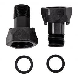 WATER METER TAIL PCE SET 22MM + NUT & WASHER (PL)