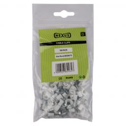 SELECTRIX CABLE CLIPS ROUND 6MM 100PK